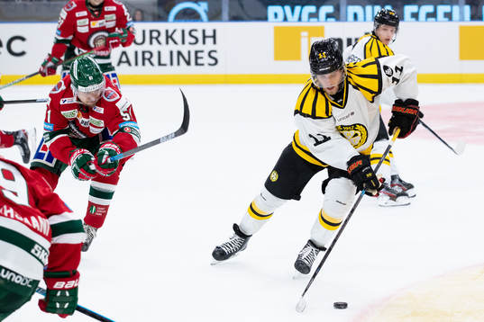 Frölundas Mats Rosseli Olsen och Brynäs Josef Ingman