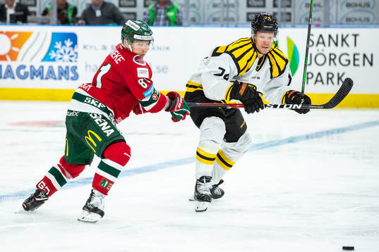 Frölundas Ryan Lasch och Brynäs Nicklas Danielsson