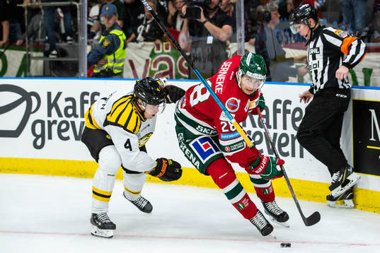 Brynäs Niclas Lundgren och Frölundas Johan Sundström