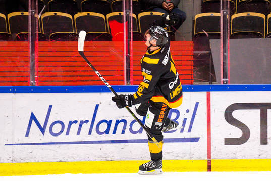 Skellefteås Linus Lindström  jublar