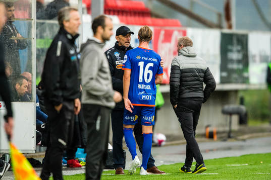 Lars Bohinen, head coach of Aalesund,  and Jørgen Hatlehol