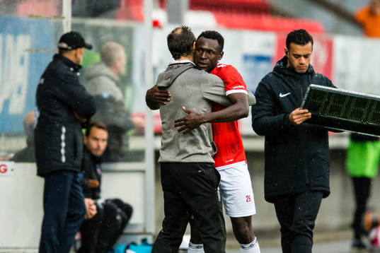 Vitor Gazimba, head coach of Kongsvinger,  and Shuaibu