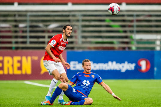 Adem Güven of Kongsvinger and Ståle Steen Sæthre of
