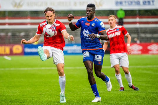 Ville Santeri Jalasto of Kongsvinger and Pape Habib Gueye