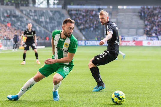 Hammarbys Muamer Tankovic och IFK Göteborgs Sebastian