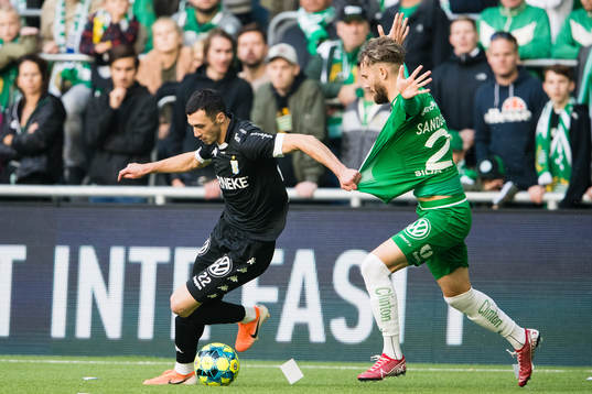 IFK Göteborgs Giorgi Kharaishvili och Hammarbys Simon