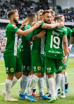 Hammarbys Muamer Tankovic jublar