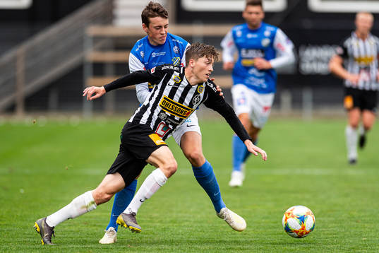Landskronas Kevin Jensen och Oddevolds Elliot Stroud