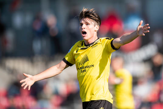 Kasper Skaanes of Start reacts