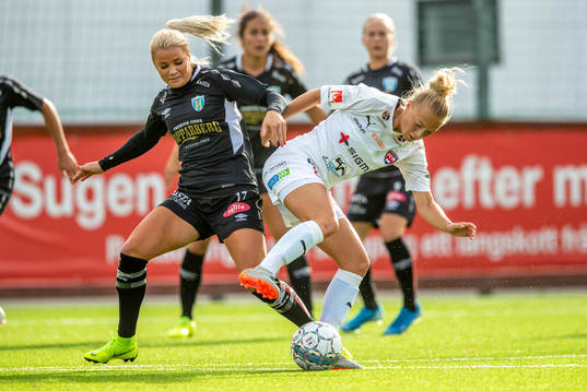 Rosengårds Hanna Bennison mot Göteborgs Amanda Johnsson