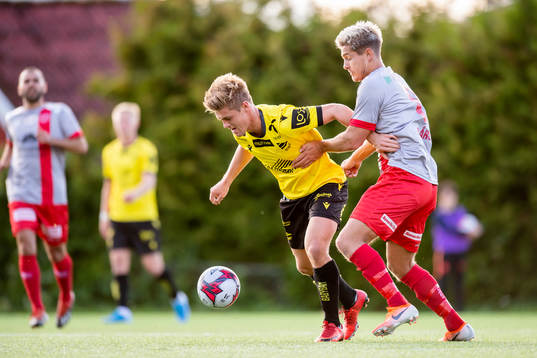 Mathias Idsøe Bringaker of Start and Mathias Blårud of