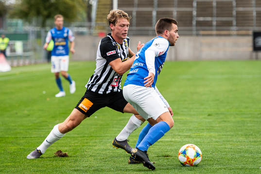 Landskronas Robin Hofsö och Oddevolds Oscar Iglicar