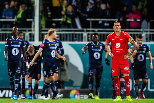 Vito Wormgoor of Brann looks dejected