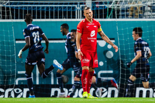 Vito Wormgoor of Brann looks dejected