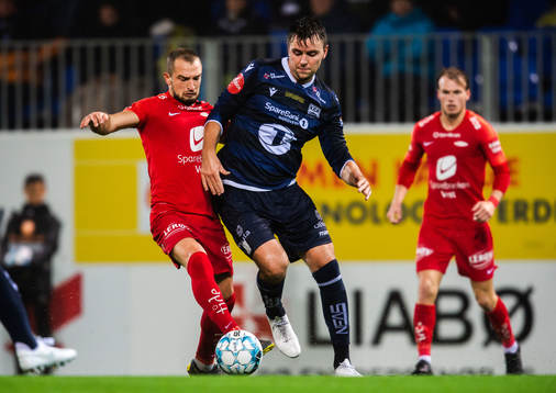 Petter Dahle Strand of Brann and Andreas Hopmark of