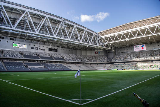 Interiör vy av Tele2 Arena