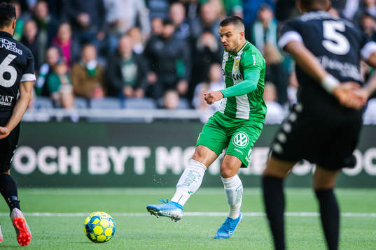 Hammarbys Vladimir Rodic gör 1-0