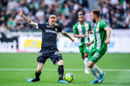 IFK Göteborgs Sebastian Eriksson och Hammarbys Muamer