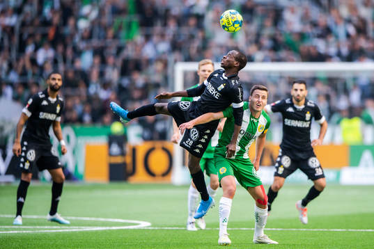 IFK Göteborgs Alhassan Yusuf Abdullahi och Hammarbys Jeppe