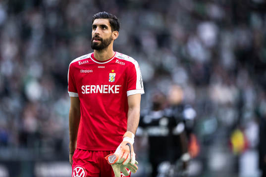 IFK Göteborgs målvakt Ioannis Anestis deppar