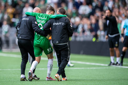 Hammarbys Simon Sandberg kliver av skadad