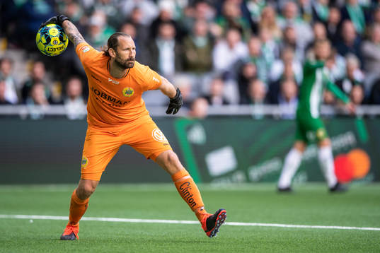 Hammarbys målvakt Johan Wiland