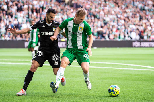 IFK Göteborgs André Calisir och Hammarbys Tim Söderström