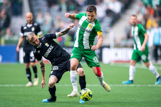 IFK Göteborgs Sebastian Eriksson och Hammarbys Jeppe