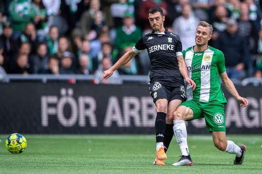 IFK Göteborgs Giorgi Kharaishvili och Hammarbys Richard