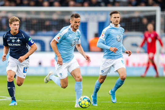 IFK Norrköpings Alexander Fransson mot Malmö FFs Markus