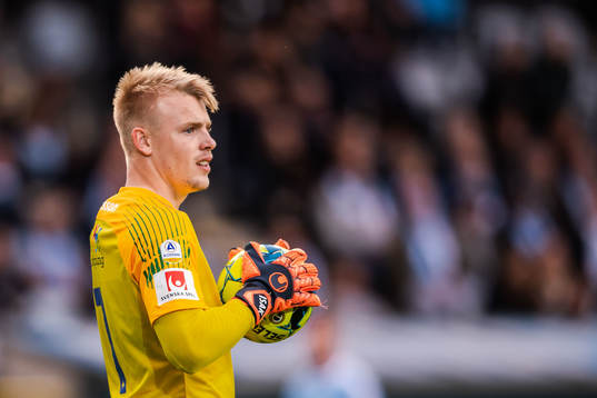 IFK Norrköpings målvakt Isak Pettersson
