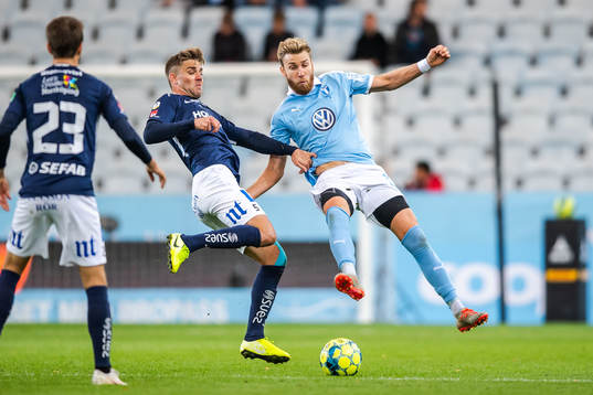 IFK Norrköpings Christoffer Nyman och Malmö FFs Rasmus
