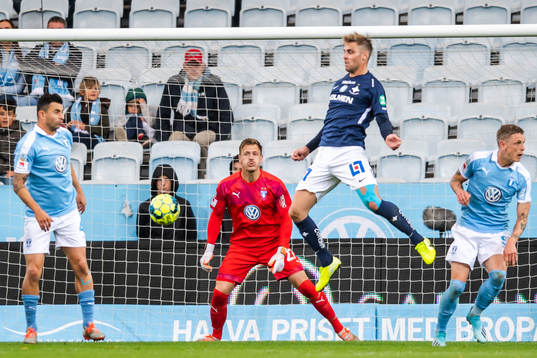 Malmö FFs målvakt Johan Dahlin och IFK Norrköpings