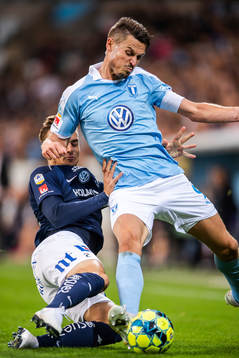 IFK Norrköpings Henrik Castegren och Malmö FFs Markus