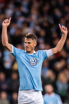 Malmö FFs Markus Rosenberg jublar