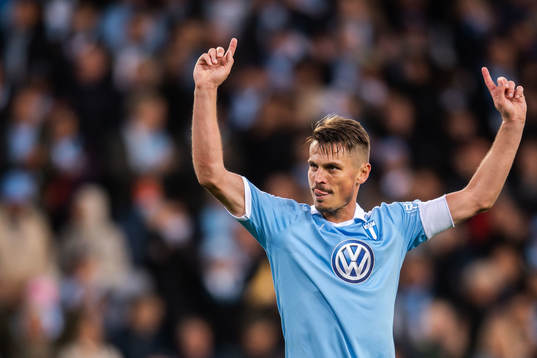 Malmö FFs Markus Rosenberg jublar