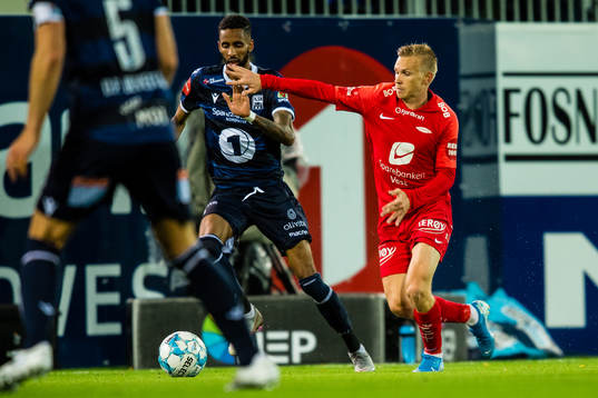 Amahl William Pellegrino of Kristiansund and Taijo Teniste