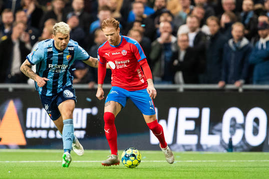 Djurgårdens Astrit Ajdarevic och Helsingborgs Alexander