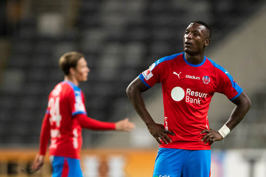 Helsingborgs Alhaji Gero deppar