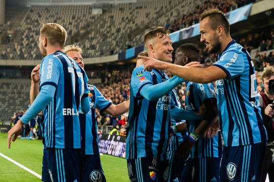 Djurgårdens Fredrik Ulvestad jublar