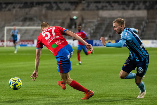 Helsingborgs Markus Holgersson och Djurgårdens Jonathan