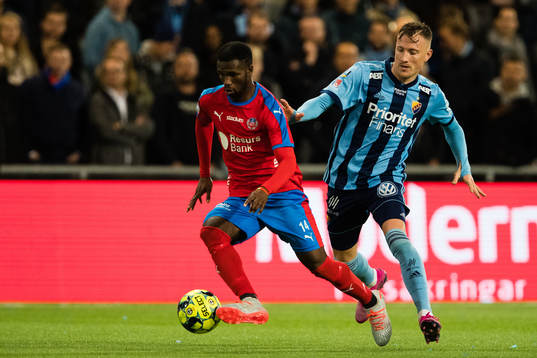 Helsingborgs Mohammed Abubakari och Djurgårdens Fredrik