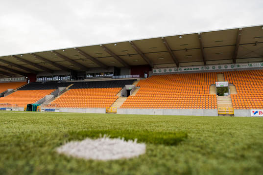 Solid Park Arena innan fotbollsmatchen i Superettan mellan