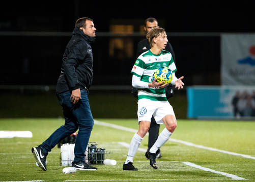 Västerås tränare Thomas Gabrielsson och Albin Sporrong