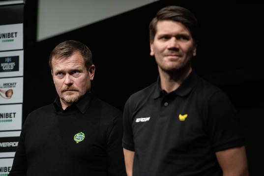 Joakim Fagervall, tränare Björklöven, och Thomas