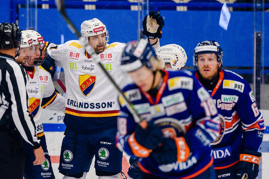 Djurgårdens Patrik Berglund jublar