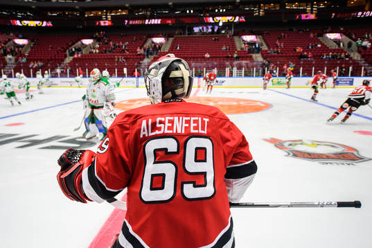 Malmö Redhawks målvakt Oscar Alsenfelt