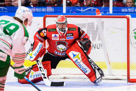 Malmö Redhawks målvakt Oscar Alsenfelt