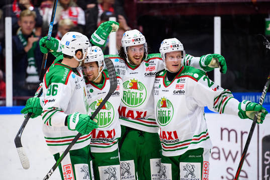 Rögles Eric Gelinas, Daniel Zaar, Dennis Everberg och