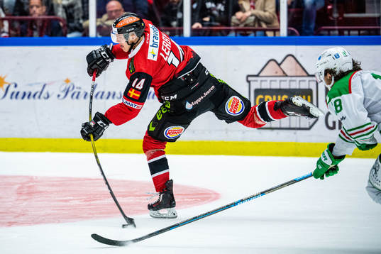 Malmö Redhawks Carl-Johan Lerby gör 3-3 målet